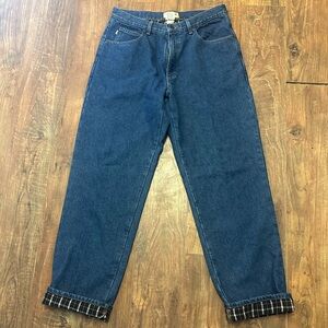 L.L. Bean double lined Relaxed Fit Dark Blue Jeans